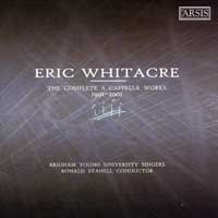 BYU Singers : Eric Whitacre - Complete A Cappella Works : 1 CD : Ronald Staheli : Eric Whitacre : 714861013221 : BYU2131.2