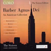 Sixteen : Barber - Agnus Dei : 1 CD : Harry Christophers : 16031