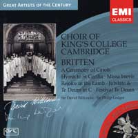 Choir of King's College, Cambridge : Britten : 1 CD : David Willcocks : 62797.2