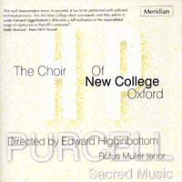 Oxford New College Choir : Sacred Music of Henry Purcell : 1 CD : Edward Higginbottom : 84432