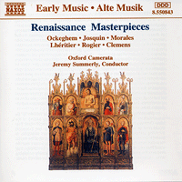 Oxford Camerata : Renaissance Masterpieces : 1 CD : Jeremy Summerly : 8.550843