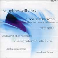 Atlanta Symphony Orchestra & Chorus : Vaughn Williams - A Sea Symphony : 1 CD : Robert Spano : 80588