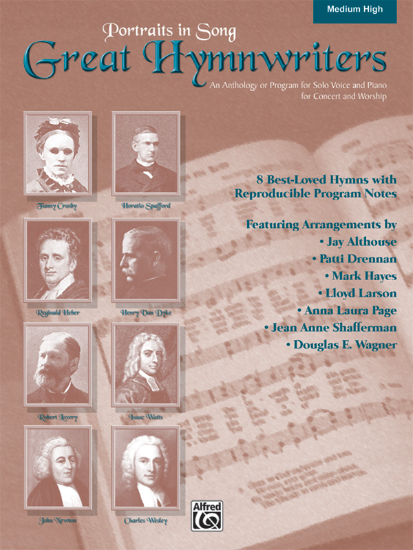 Various Arrangers : Great Hymnwriters - Medium High : Solo : SongboSongbook & CDok : 038081280707  : 00-25855