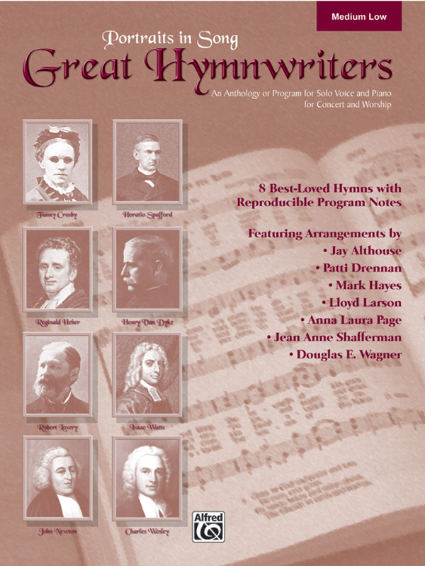 Various Arrangers : Great Hymnwriters - Medium Low : Solo : Songbook & CD : 038081281063  : 00-25861