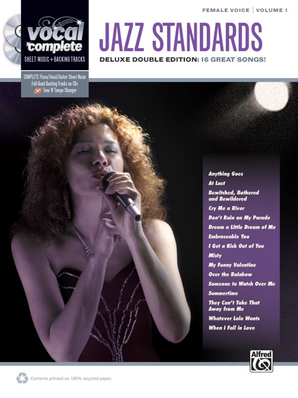 Vocal Complete : Female Voice Jazz Standards : Solo : Songbook & 2 CDs : 038081416991  : 00-37291