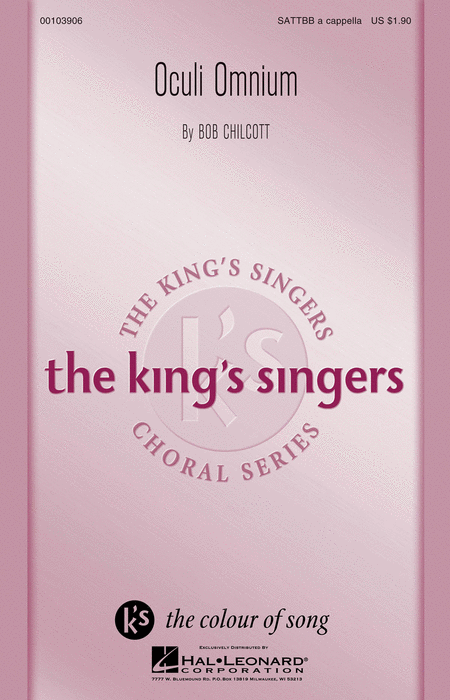 Oculi Omnium : SATTBB : Bob Chilcott : Bob Chilcott : King's Singers : Sheet Music : 00103906 : 884088696351