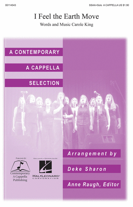I Feel The Earth Move : SSAA : Deke Sharon : Carole King : Carole King : Sheet Music : 00114543 : 884088875237