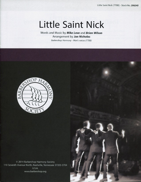 Little Saint Nick : TTBB : Jon Nicholas : Brian Wilson : Beach Boys : Sheet Music : 00137953 : 812817020283