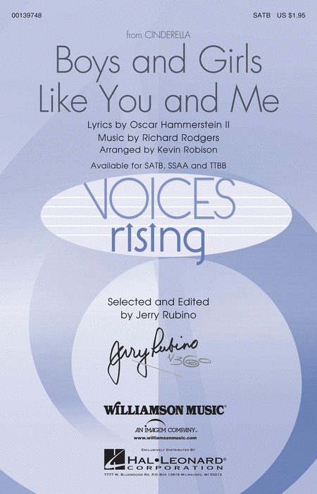 Boys and Girls Like You and Me : SSAA : Kevin Robison : Richard Rodgers : Cinderella : Sheet Music : 00139749 : 888680039059