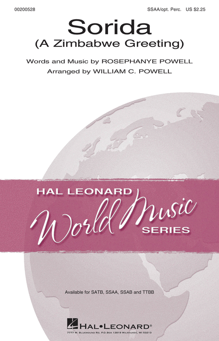 Sorida : SSAA : William C. Powell : Sheet Music : 00200528 : 888680651060