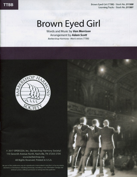 Brown Eyed Girl : TTBB : Adam Scott : Van Morrison : Forefront : Sheet Music : 00251410 : 812817021464