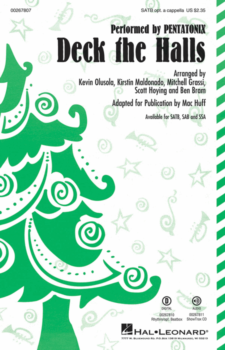 Deck the Halls : SSA : Mac Huff : Pentatonix : Sheet Music : 00267809 : 888680735173