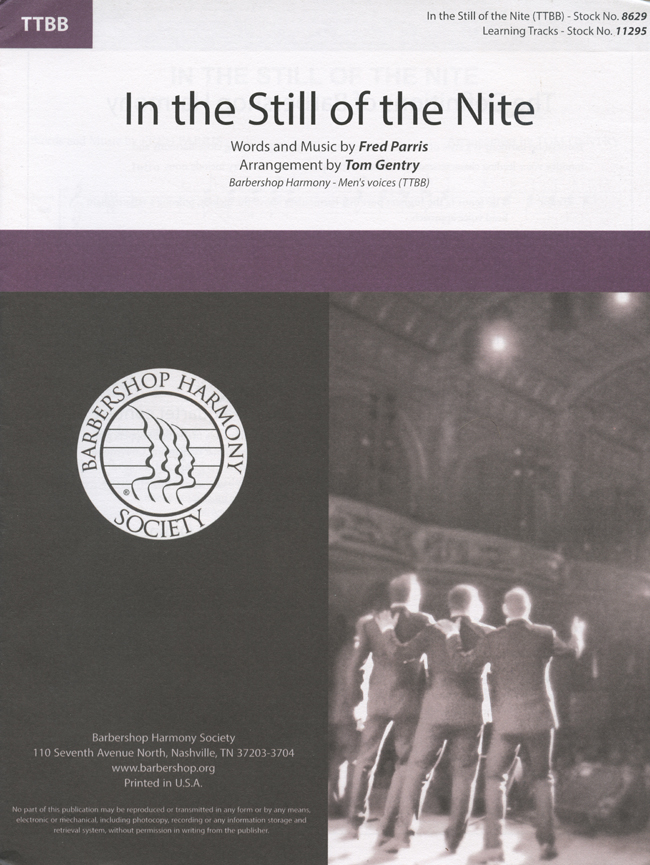 In the Still of the Nite : TTBB : Tom Gentry : Fred Parris : Sheet Music : 00283284 : 888680826314