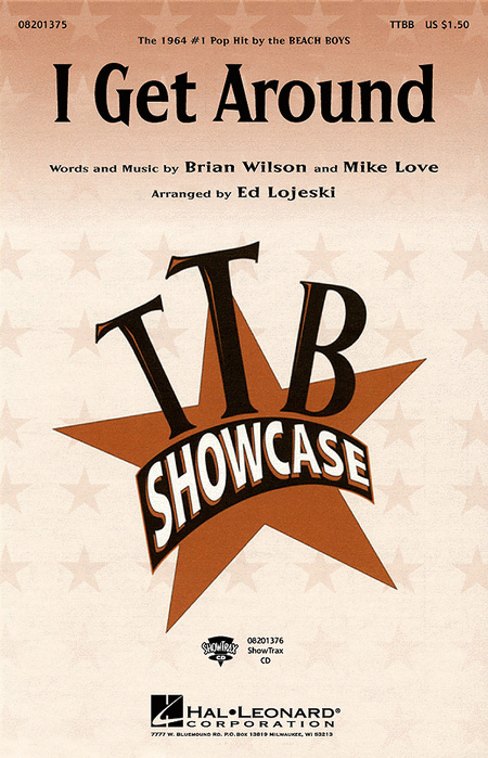 I Get Around : TTBB : Ed Lojeski : Brian Wilson : Beach Boys : Sheet Music : 08201375 : 073999195897