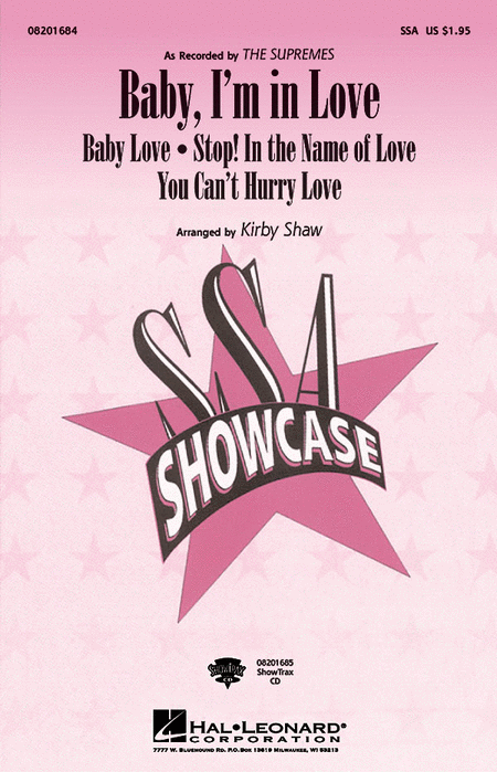 Baby, I'm in Love : SSA : Kirby Shaw : Supremes : Sheet Music : 08201684 : 073999858563