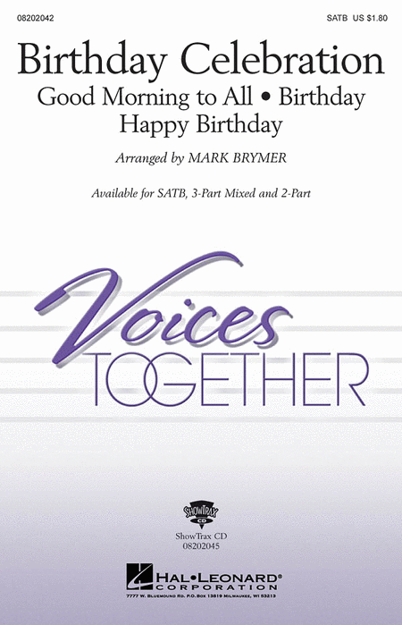 Birthday Celebration : 3-Part : Mark Brymer : Sheet Music : 08202043 : 884088134990