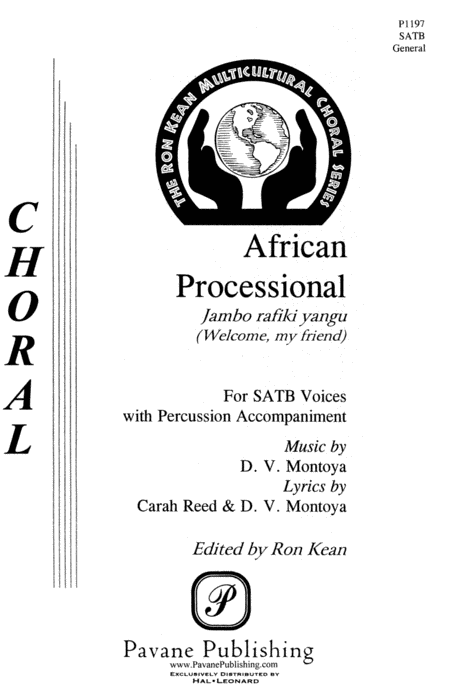 African Processional : SATB : Ron Kean : Sheet Music : 08301618 : 073999968804