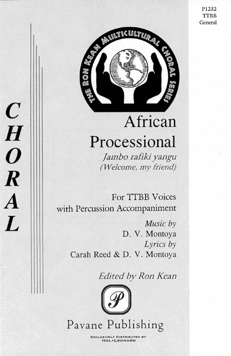 African Processional : TTBB : Traditional : Traditional : Phoenix Bach Choir : Sheet Music : 08301688 : 073999984552