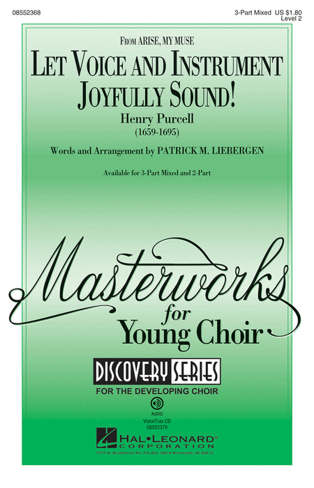 Let Voice and Instrument Joyfully Sound! : 2-Part : Patrick Liebergen : Henry Purcell : Sheet Music : 08552369 : 884088627379