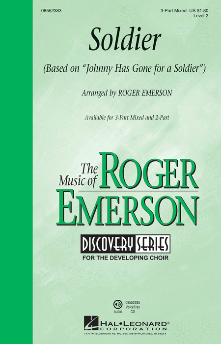 Soldier : SAB : Roger Emerson : Sheet Music : 08552383 : 884088630324