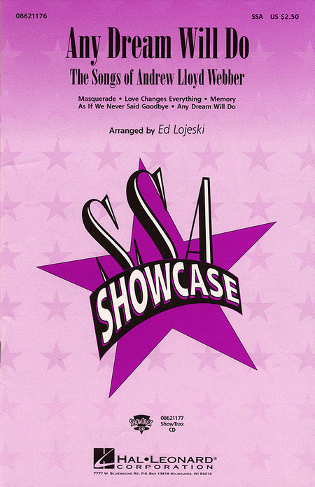 Any Dream Will Do - The Songs of Andrew Lloyd Webber (Medley) : SSA : Ed Lojeski : Andrew Lloyd Webber : Sheet Music : 08621176 : 073999211764