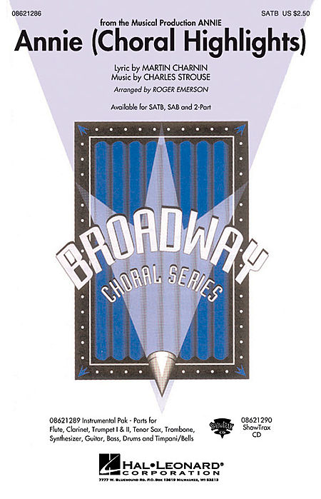 Annie (Choral Highlights) : SAB : Roger Emerson : Annie : Sheet Music : 08621287 : 073999212877