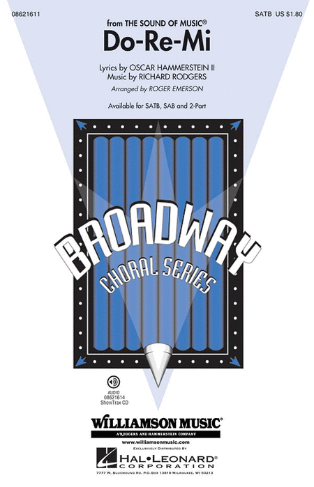 Do-Re-Mi : 2-Part : Roger Emerson : Richard Rodgers : The Sound Of Music : Sheet Music : 08621613 : 884088277987