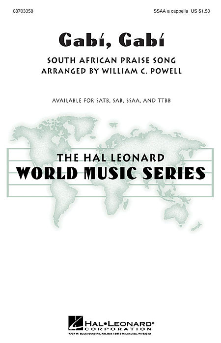 Gabi, Gabi : TTBB : William Powell : Sheet Music : 08703359 : 073999919233