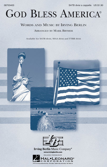 God Bless America : SSAA : Mark Brymer : Irving Berlin : Sheet Music : 08703405