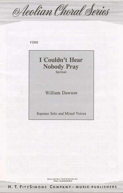 William L. Dawson : Spirituals for Mixed Choirs : SATB : Sheet Music Collection : William Dawson