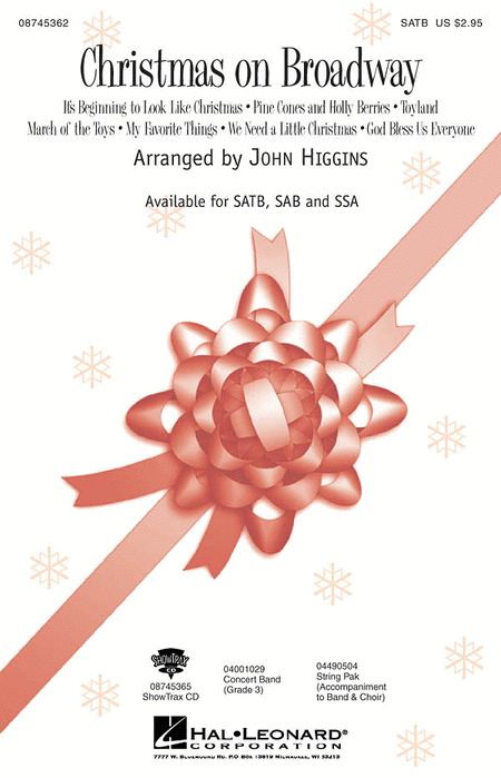 Christmas On Broadway (Medley) : SSA : John Higgins : Sheet Music : 08745364 : 884088061128