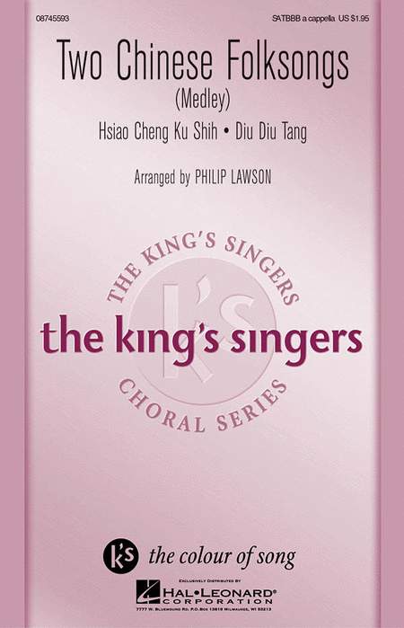 Two Chinese Folksongs : SATBBB : Philip Lawson : King's Singers : Sheet Music : 08745593 : 884088076351