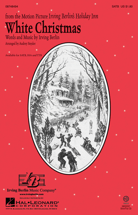 White Christmas : SATB : Audrey Snyder : Irving Berlin : Drifters : Sheet Music : 08748494 : 884088235697