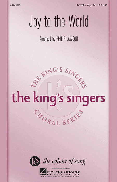Joy to the World : SATTBB : Philip Lawson : George Frideric Handel : King's Singers : Sheet Music : 08749579 : 884088310349