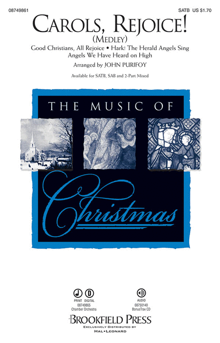 Carols, Rejoice! : SATB : John Purifoy : Sheet Music : 08749861 : 884088328511
