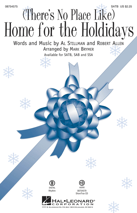 (There's No Place Like) Home for the Holidays : SSA : Mark Brymer : Stillman / Allen : Sheet Music : 08754577 : 884088645410
