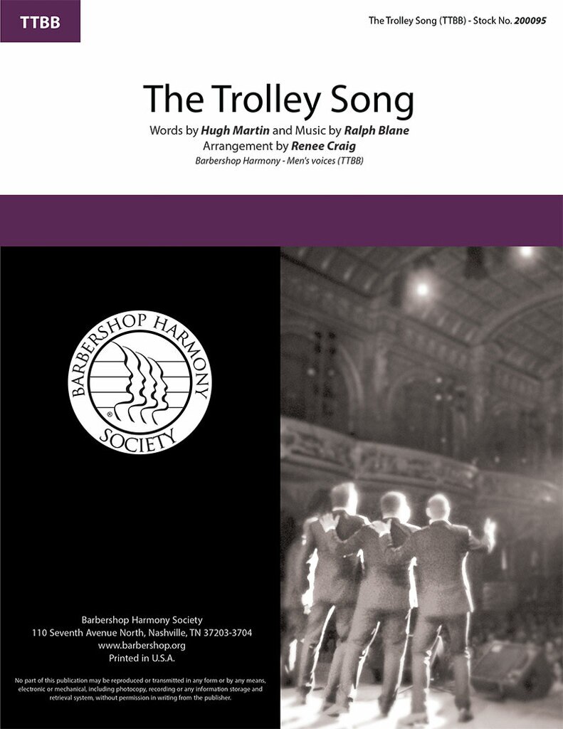 The Trolly Song : TTBB : Renee Craig : Easter Parade : Sheet Music : 200095