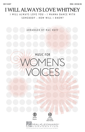Whitney Houston : Arrangements for Treble Voices : SSA : Sheet Music Collection