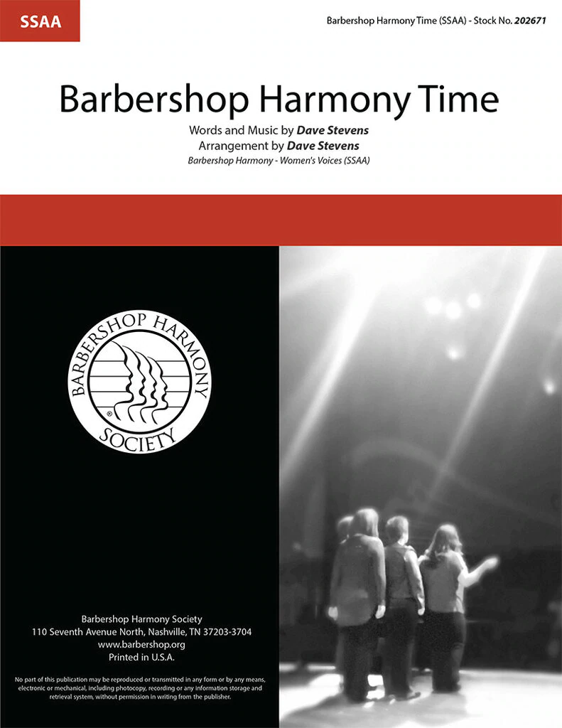 Barbershop Harmony Time : SSAA : David Stevens : Sheet Music : 202671