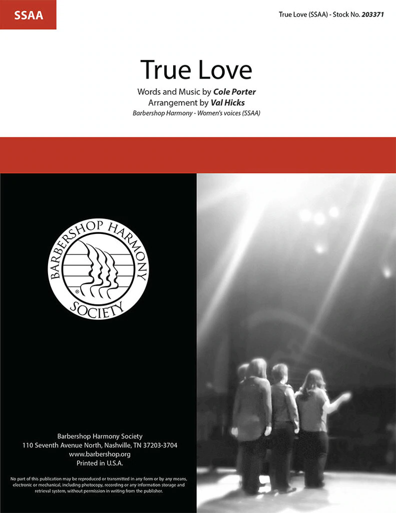 True Love : SSAA : Val Hicks : Cole Porter : Frozen : Sheet Music : 203371