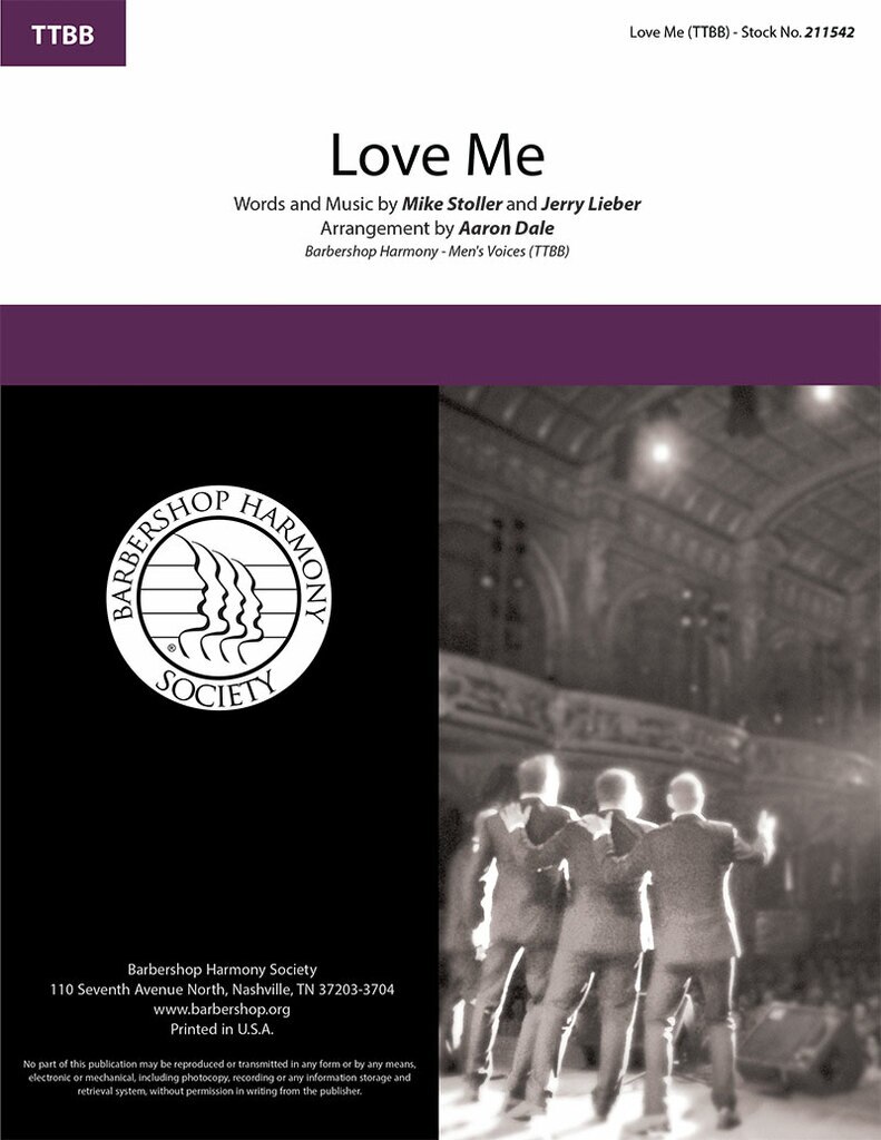 Love Me : TTBB : Aaron Dale : Mike Stoller : Elvis Presley : Sheet Music : 211542