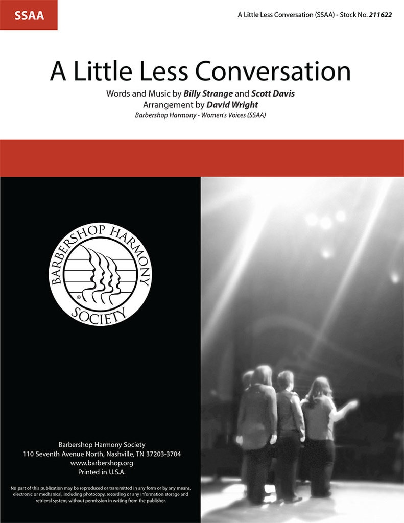 A Little Less Conversation : SSAA : David Wright : Billy Strange : Elvis Presley : Sheet Music Collection : 211622