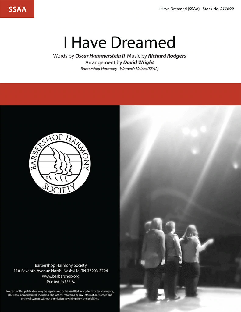 I Have Dreamed : SSAA : David Wright : The King and I : Sheet Music : 211699