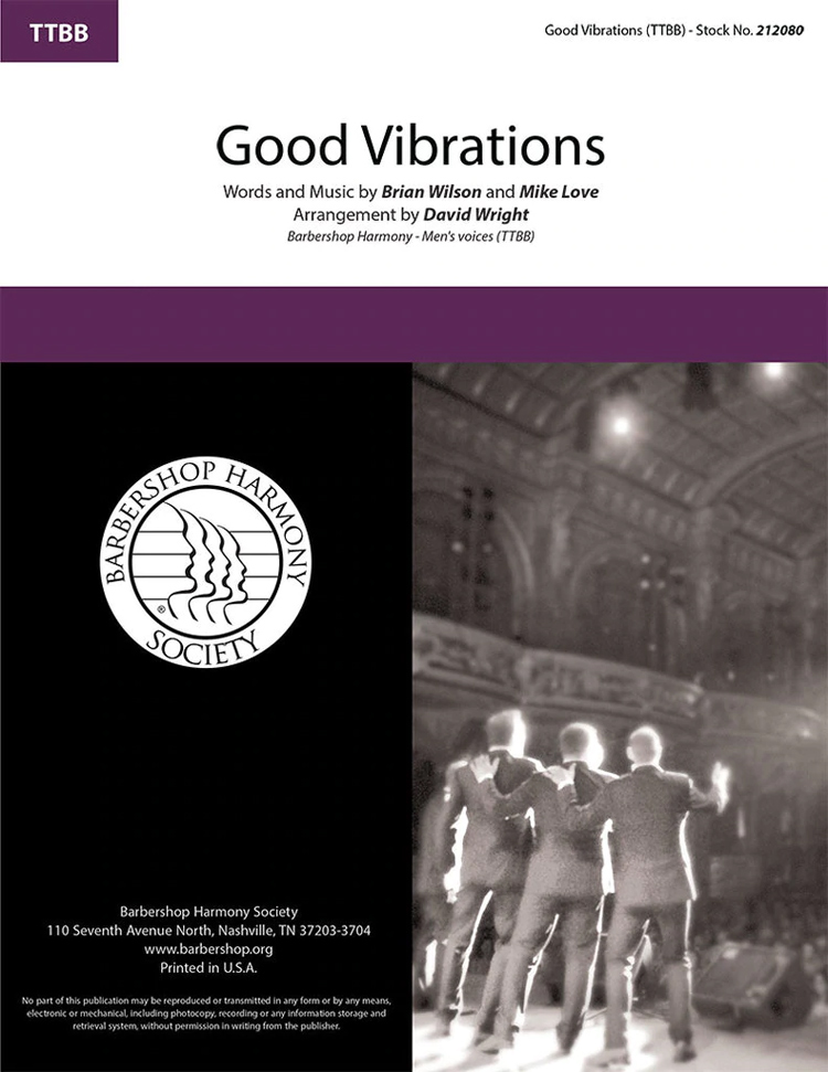 Good Vibrations : TTBB : David Wright : Brian Wilson : Beach Boys : Sheet Music : 212080