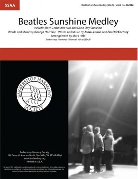 <span style="color:red;">Beatles</span> Sunshine Medley : SSAA : Mark Hale : Lennon / McCartney : The Beatles : Sheet Music : 212286