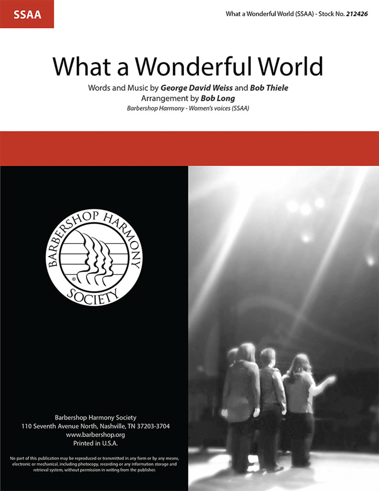 What a Wonderful World : SSAA : Bob Long : Bob Thiele : DVD : 212426