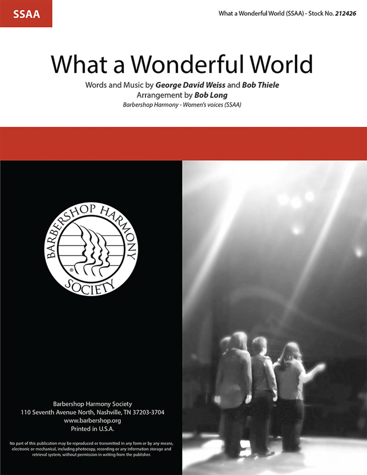 What a Wonderful World : SSAA : Bob Long : Bob Thiele : Sheet Music : 212426