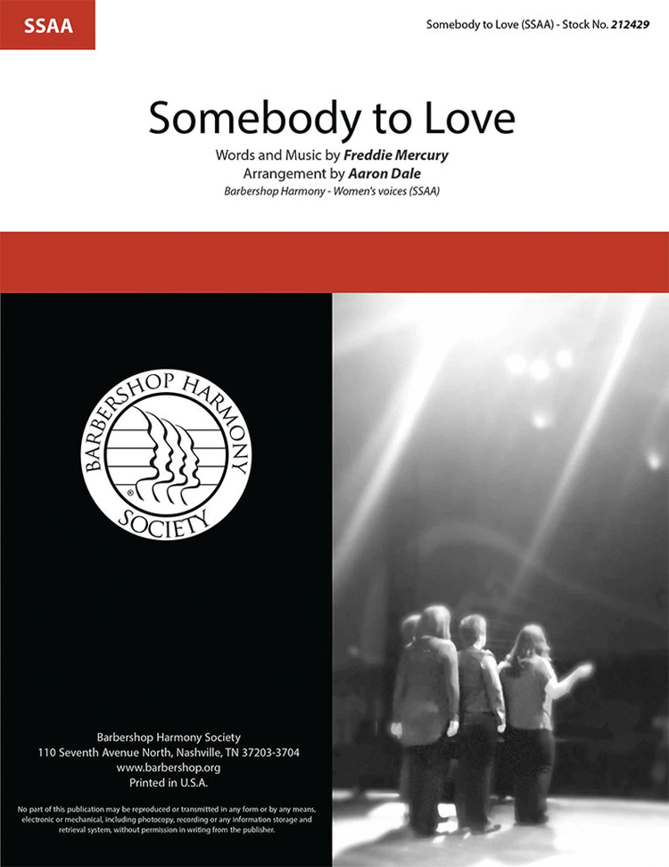 Somebody To Love : SSAA : Aaron Dale : Freddy Mercury : Queen : Sheet Music : 212429