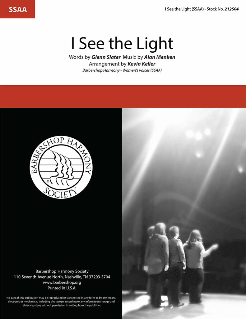 I See The Light : SSAA : Kevin Keller : Alan Menken : Tangled : Voicetrax CD : 212504