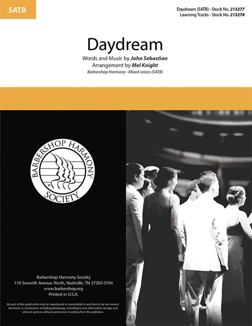 Daydream : SATB : Mel Knight : John Sebastian : Sheet Music : 00337857 : 840126931914